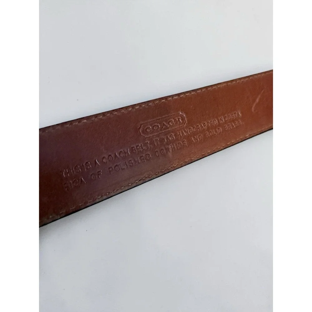 Vintage COACH 3921 Black‎ Smooth Cowhide Leather Belt Size 36/90 Unisex Belt